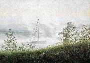 Caspar David Friedrich Elbschiff im Fruhnebel oil painting